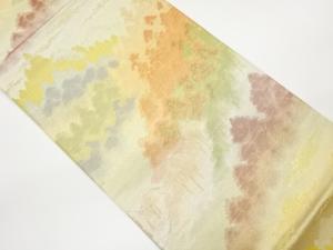 木々風景模様織出し袋帯